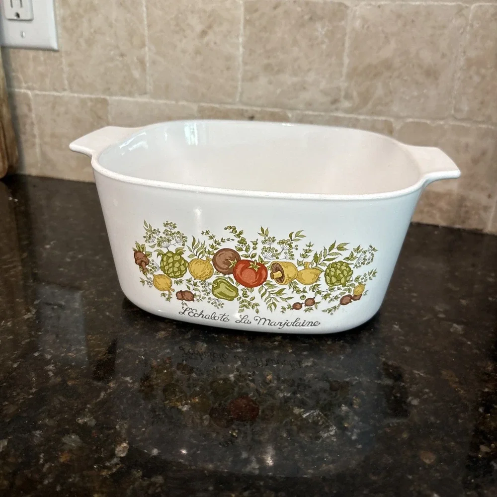 Vintage Corning Ware Spice of Life A-3-B L'Echalote Corelle 3 Qt Casserole
